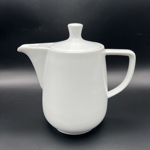 Vintage Mid-Century Melitta Germany Porcelain Teapot Coffee Pot Carafe No Drip - Picture 1 of 13